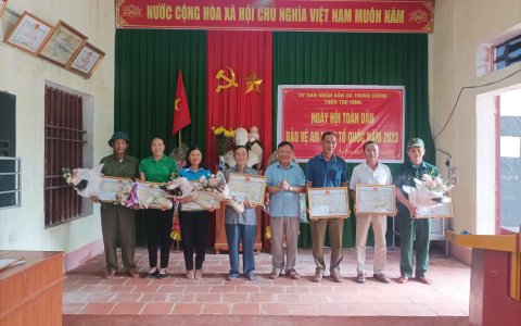 UBND xã Trung Chính tổ chức ngày hội toàn dân bảo vệ An ninh trật tự năm 2023